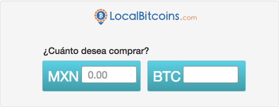 Comprar bitcoins en Localbitcoins México